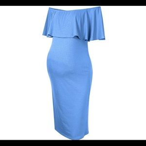 NEW Sky Blue Maternity Dress